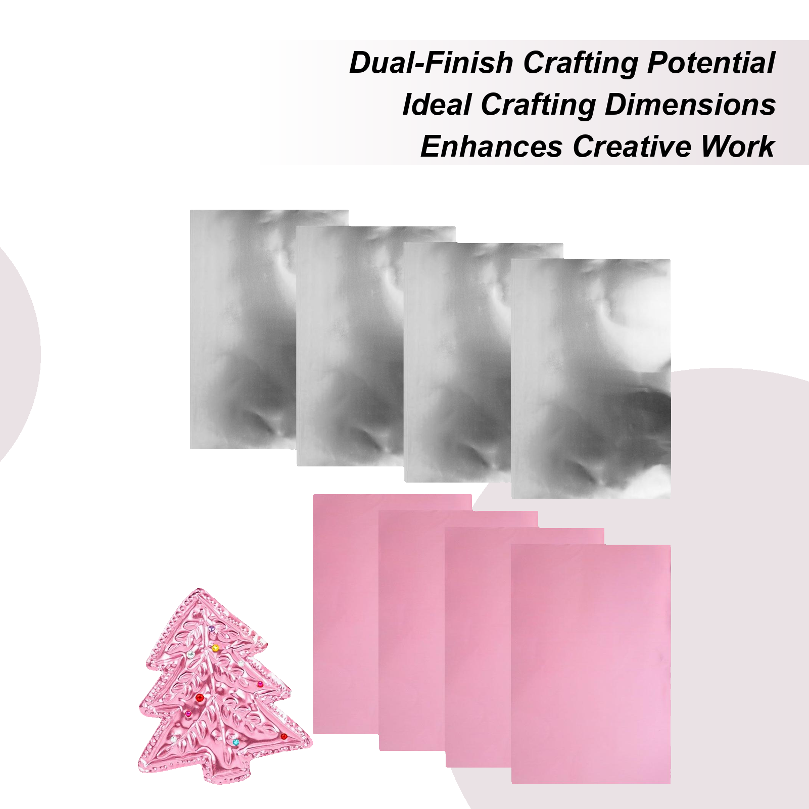 Art Craft With Paper - Embossing Foil 8 Pieces Aluminum Craft