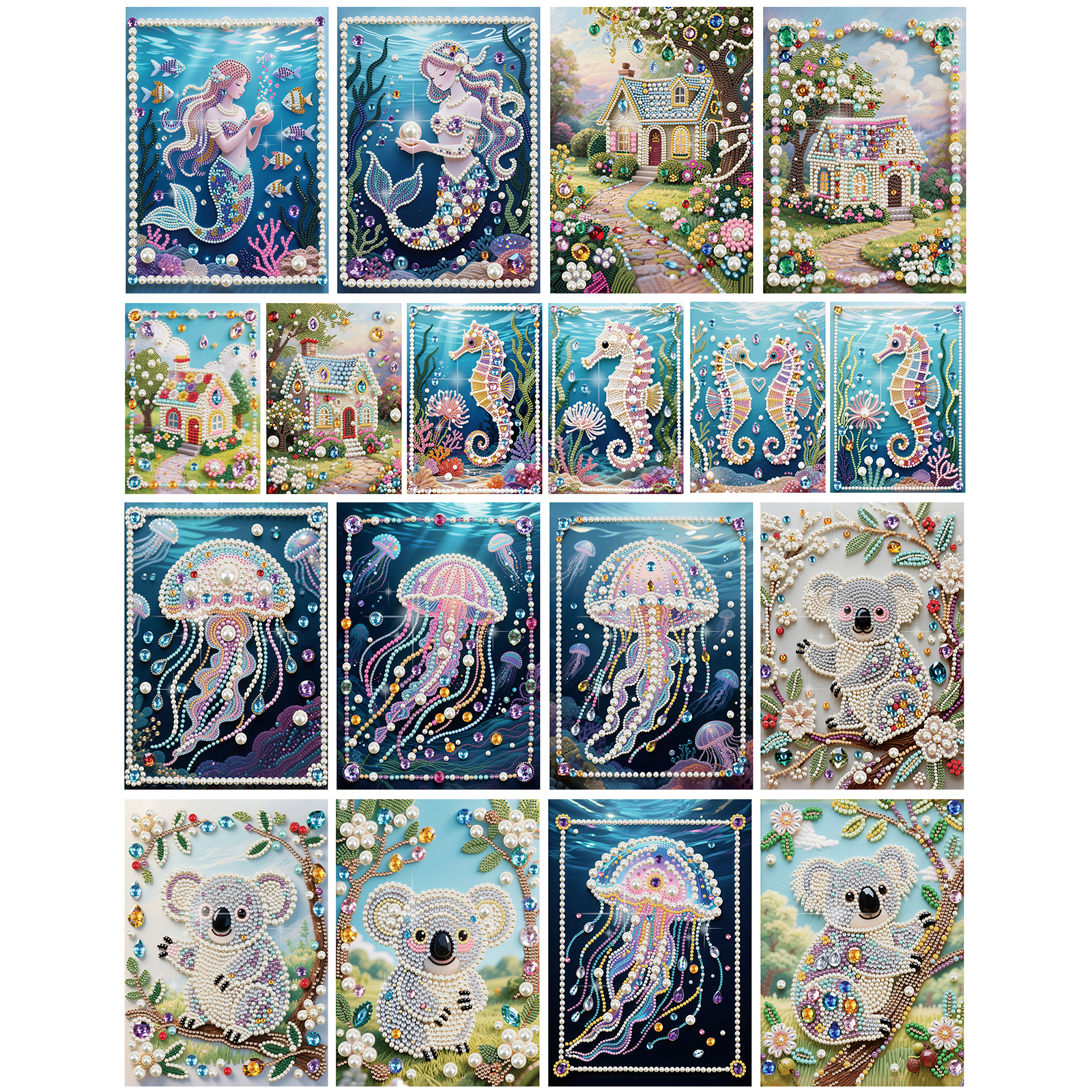 Art Craft Picture - Dream DIY Partial Diamond Pearl Gem