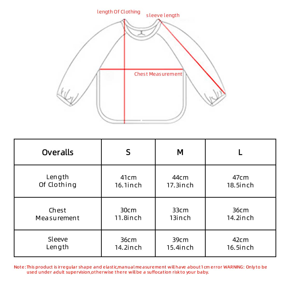 Kids Baby Long Sleeved PU Bibs - Art Craft Kindergarten avis et prix