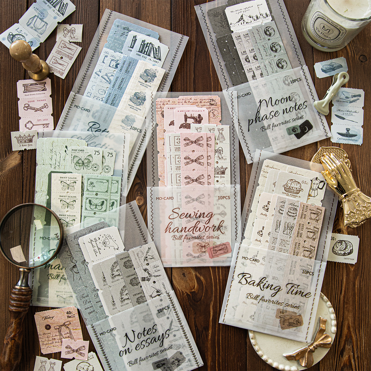 10pcs Retro Label Strip Sticke - Art Craft 6 Year Old avis et prix