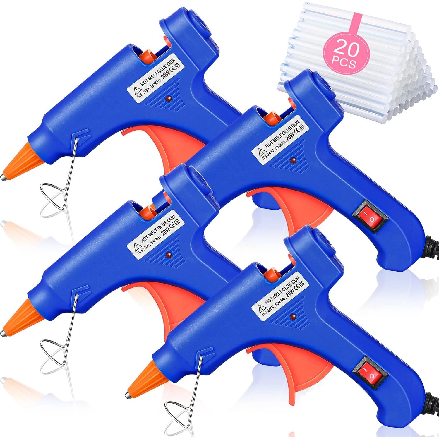 4 Pieces Mini Hot Glue Gun Wit - Art Craft Classes avis et prix