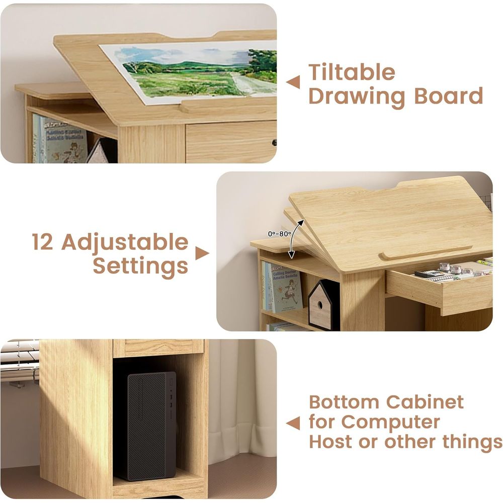 Adjustable Desk with Storage,  - Art & Craft Paper Origami avis et prix