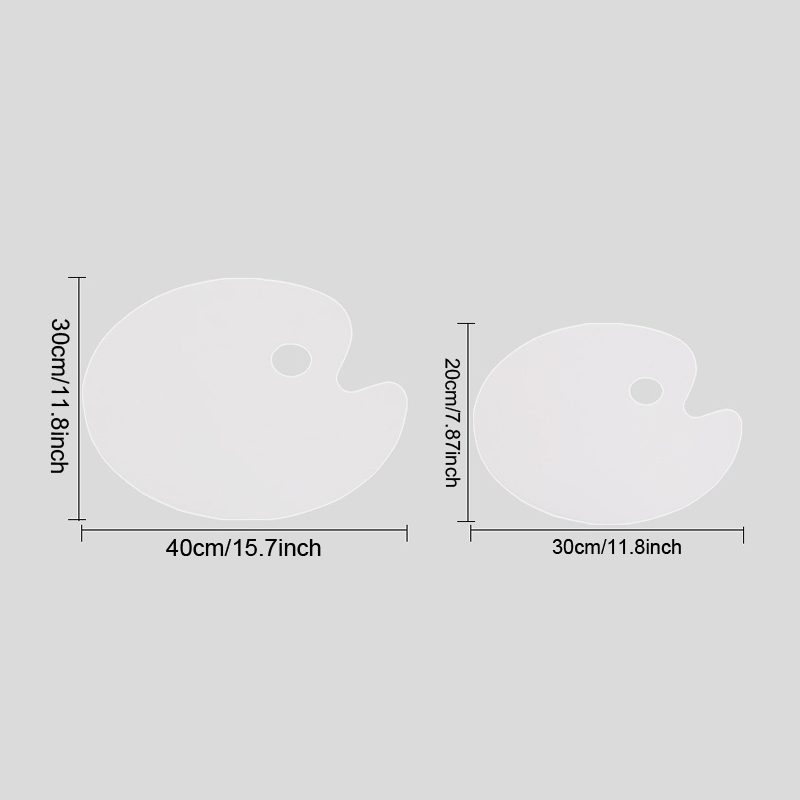 1pc White Oval Acrylic Paint T - Art Craft Classes avis et prix