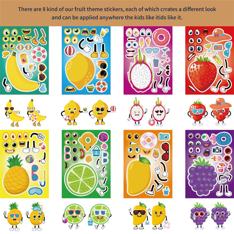 6-24sheet Make Your Own Fruit  - Art Craft 5 Year Old avis et prix