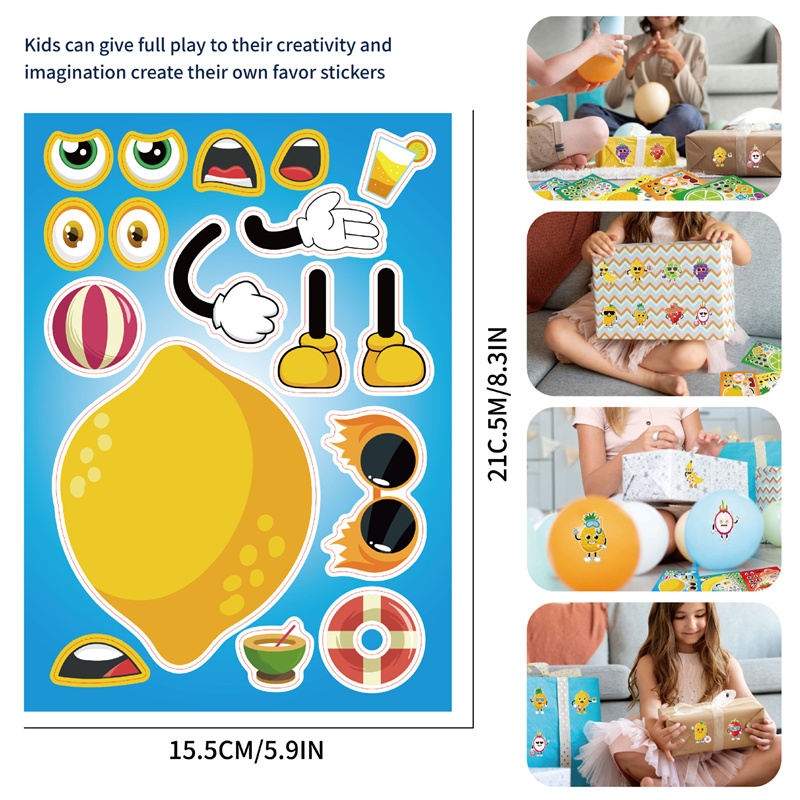 6-24sheet Make Your Own Fruit  - Art Craft 5 Year Old avis et prix