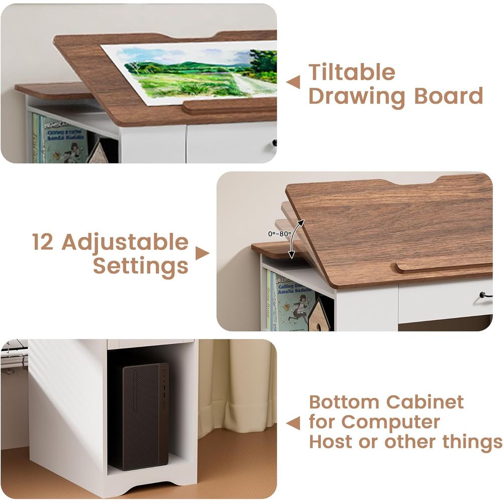 Adjustable Desk with Storage a - Art & Craft Paper Origami avis et prix