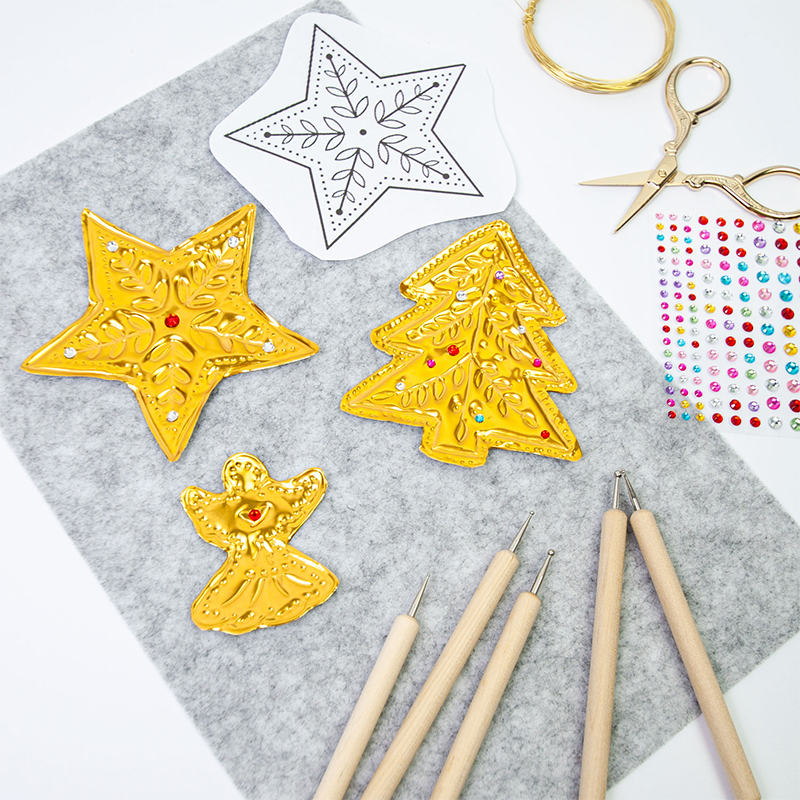 DIY Gold Foil Art Relief Chris - Art Craft With Paper avis et prix