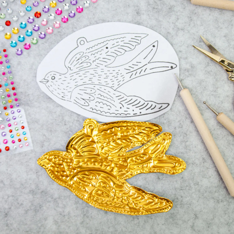 DIY Gold Foil Art Relief Chris - Art Craft With Paper avis et prix