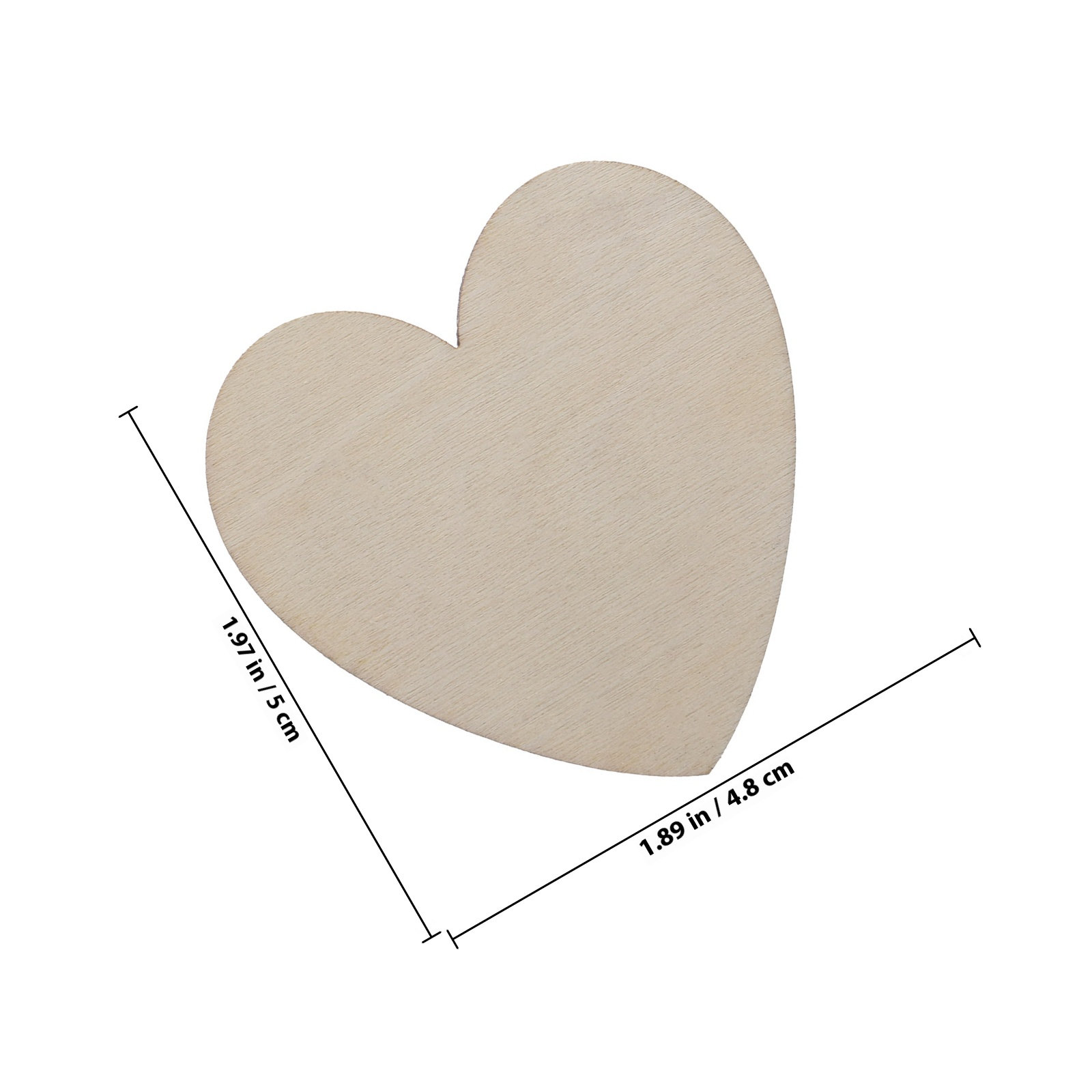20Pcs Blank Wood Slices Heart  - Art Craft Classes avis et prix