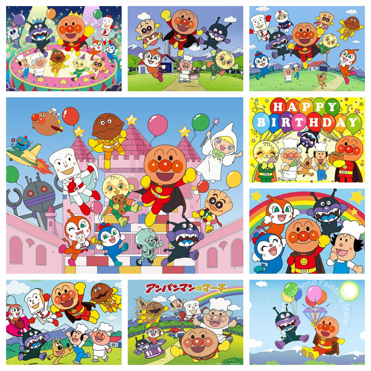 Anpanman Diamond Painting Kit  - Art Craft 5 Year Old avis et prix