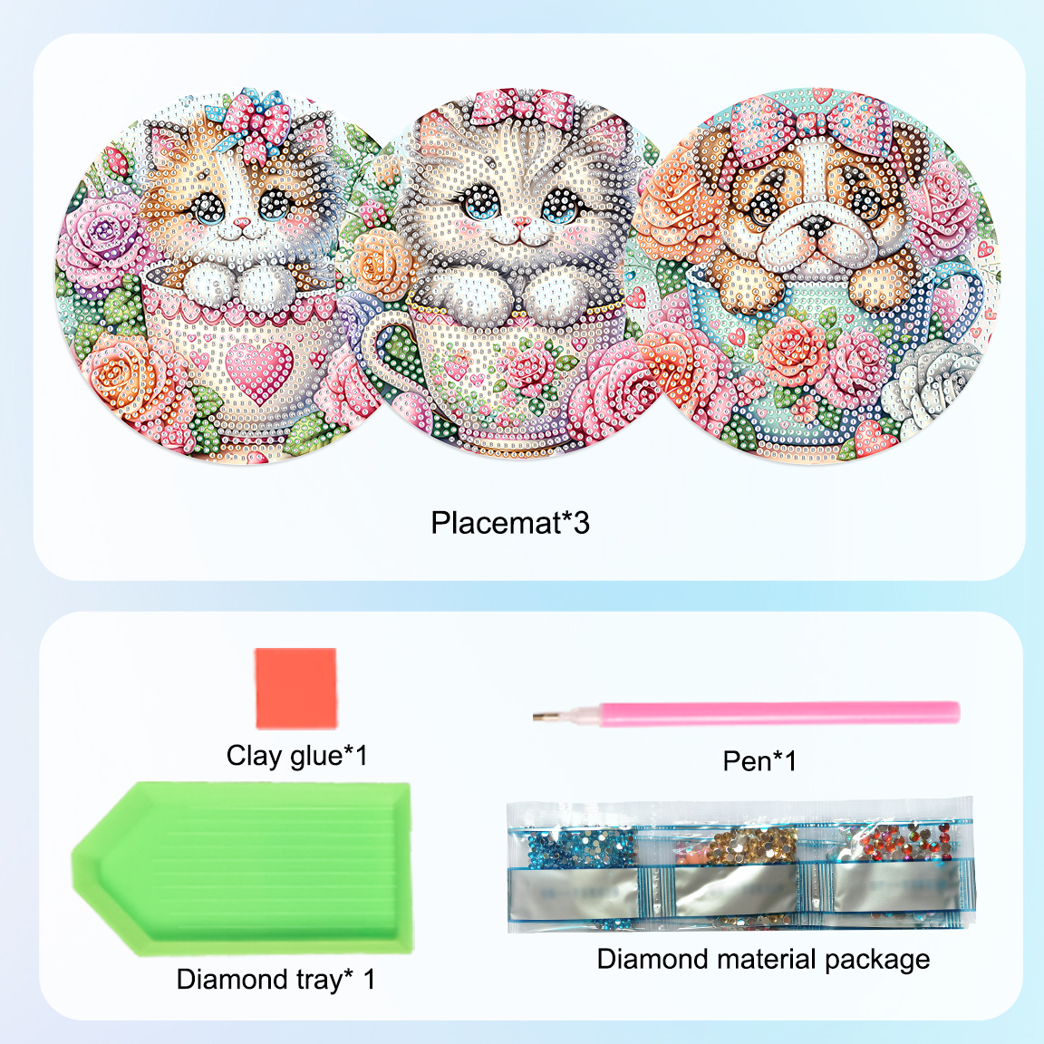3Pcs Diamond Art Painting Plac - Craft Art Set avis et prix