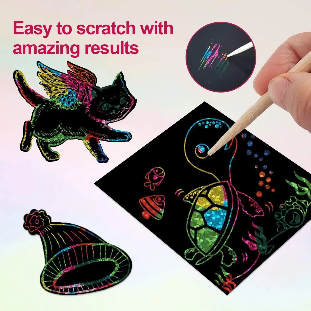 Many Creative Scratch Art Card - Art Craft 5 Year Old avis et prix