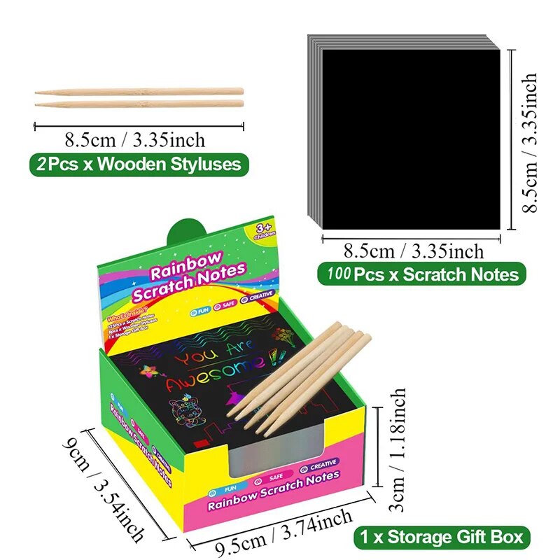 Many Creative Scratch Art Card - Art Craft 5 Year Old avis et prix
