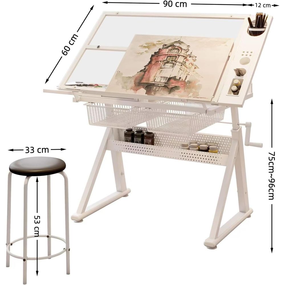 Adjustable Art Desk with Tempe - Art & Craft Paper Origami avis et prix