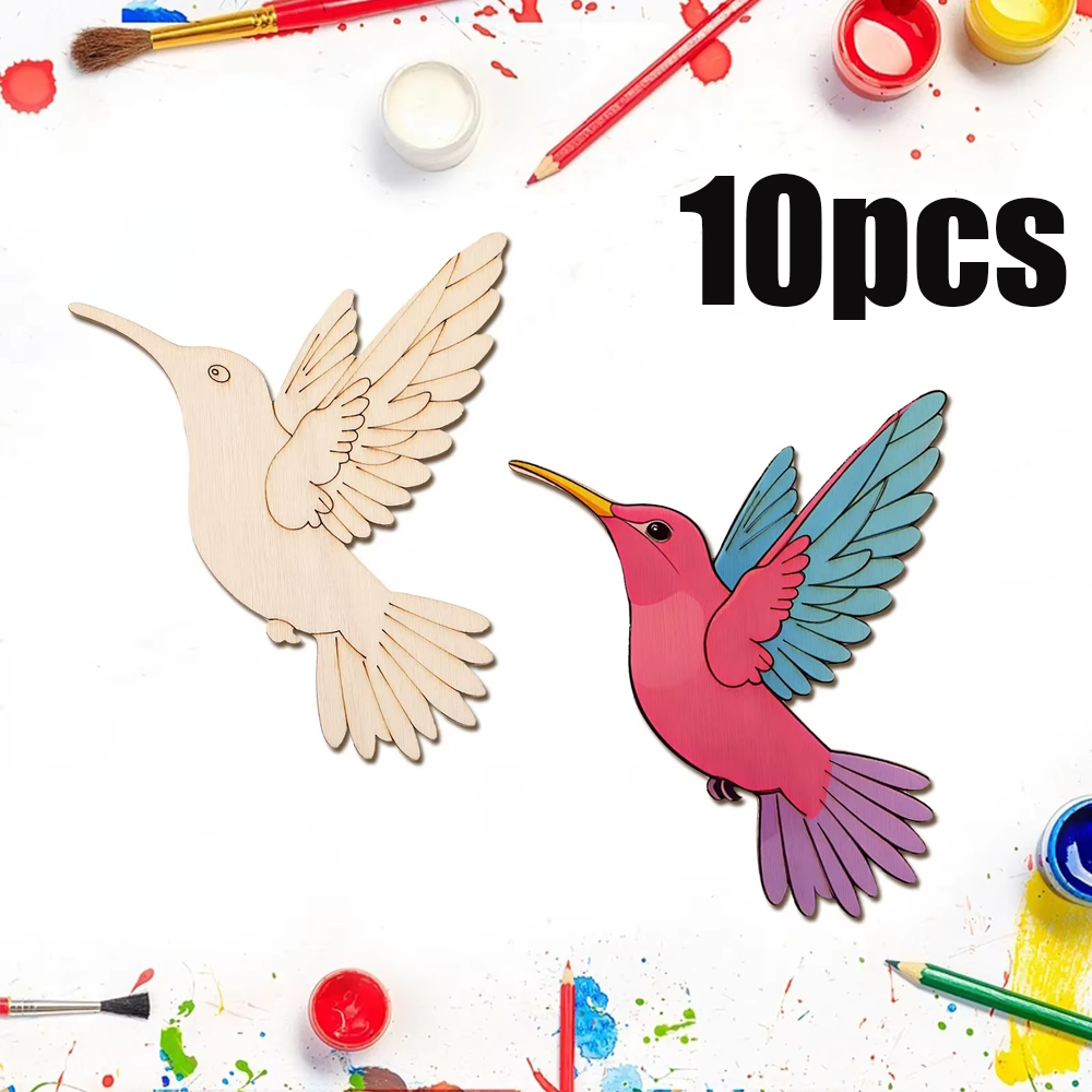 10pcs Unfinished Wood Animal B - Art & Craft Paper Origami avis et prix