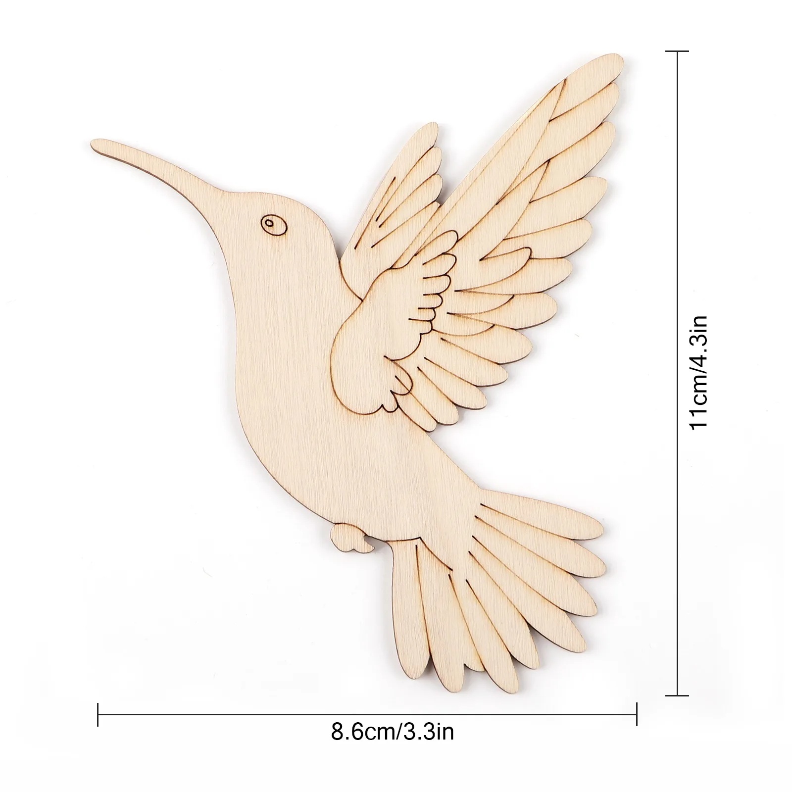 10pcs Unfinished Wood Animal B - Art & Craft Paper Origami avis et prix