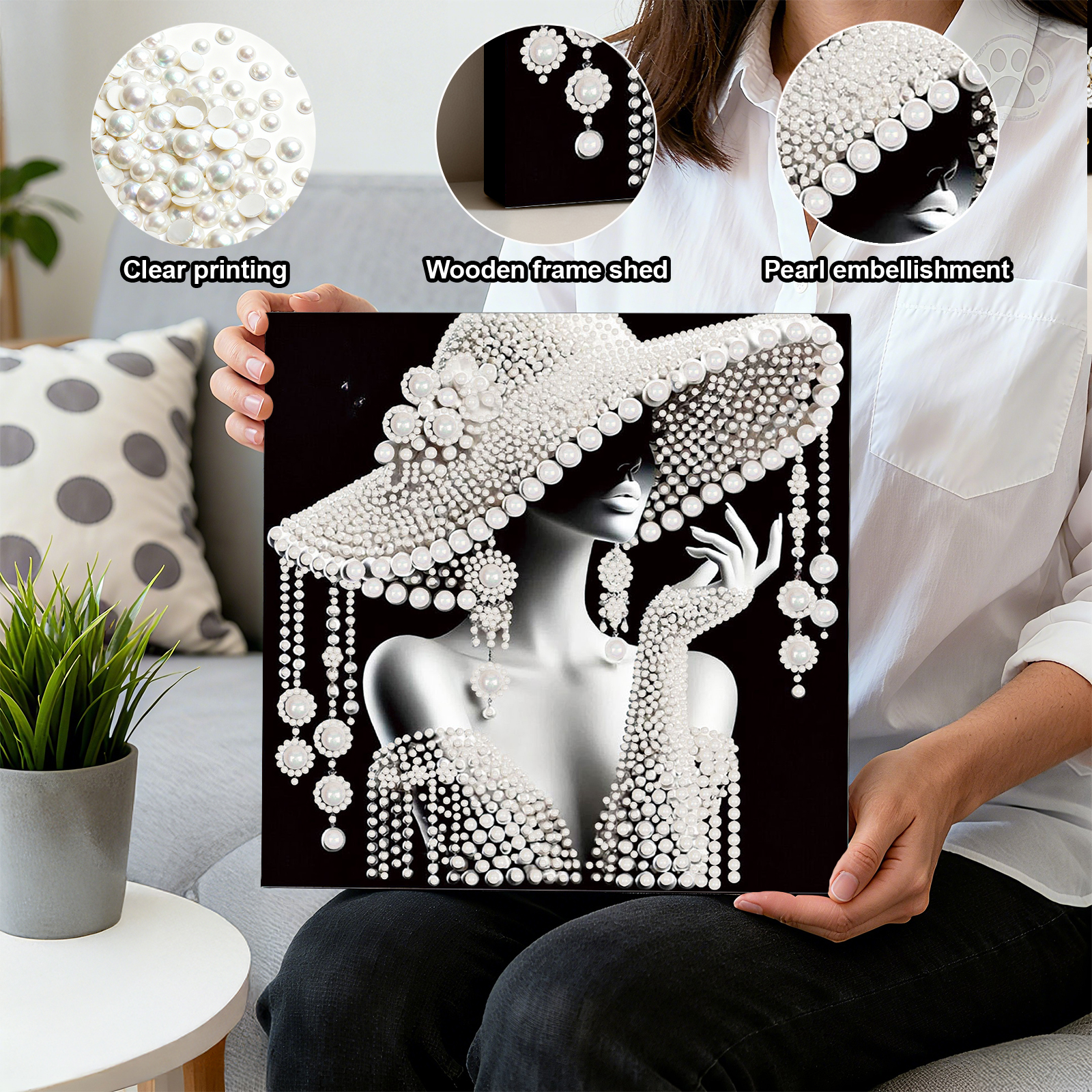 DIY Ladies Pearl Diamond Paint - Art Craft Picture avis et prix