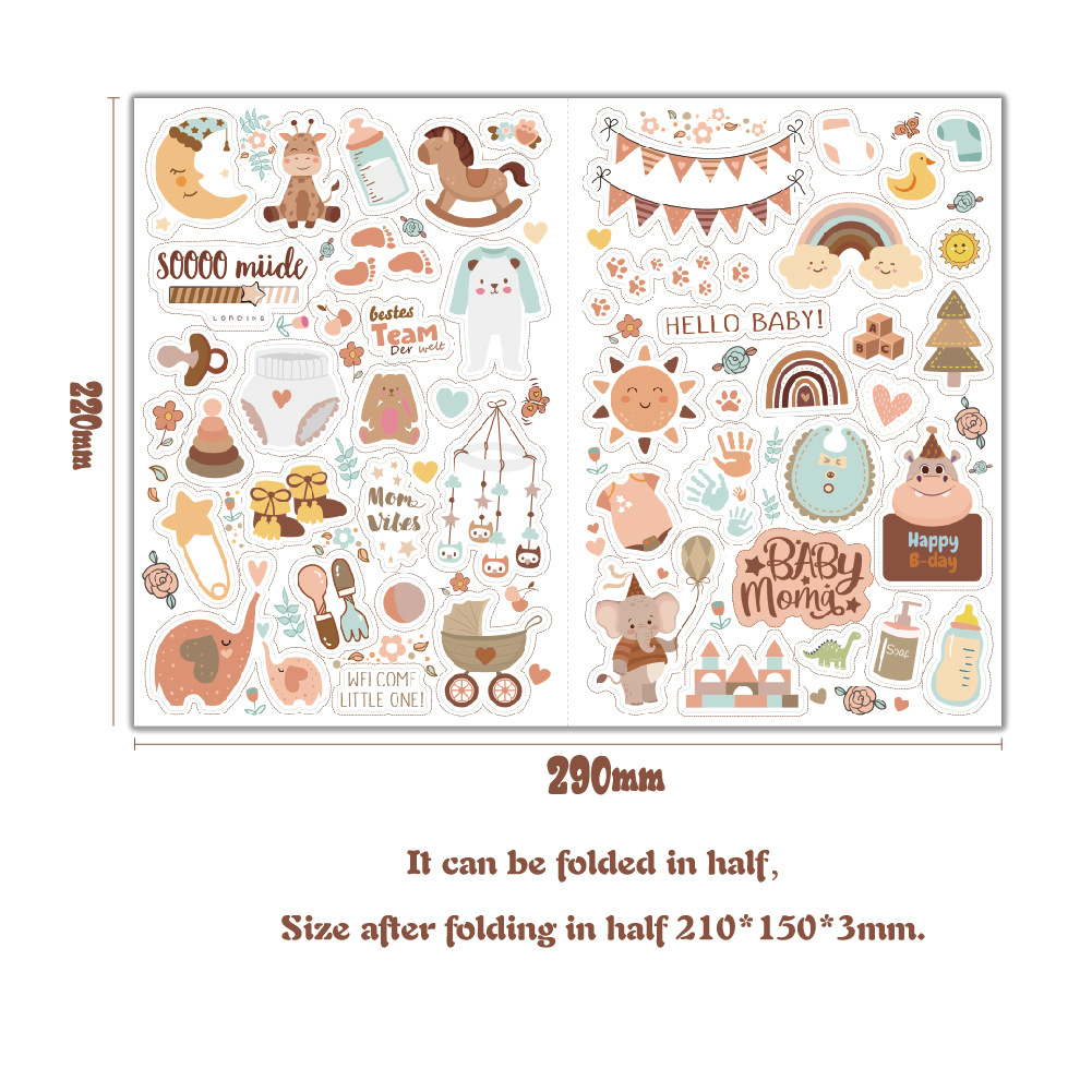 4 sheets/pack Baby Scrapbook S - Art Craft 6 Year Old avis et prix