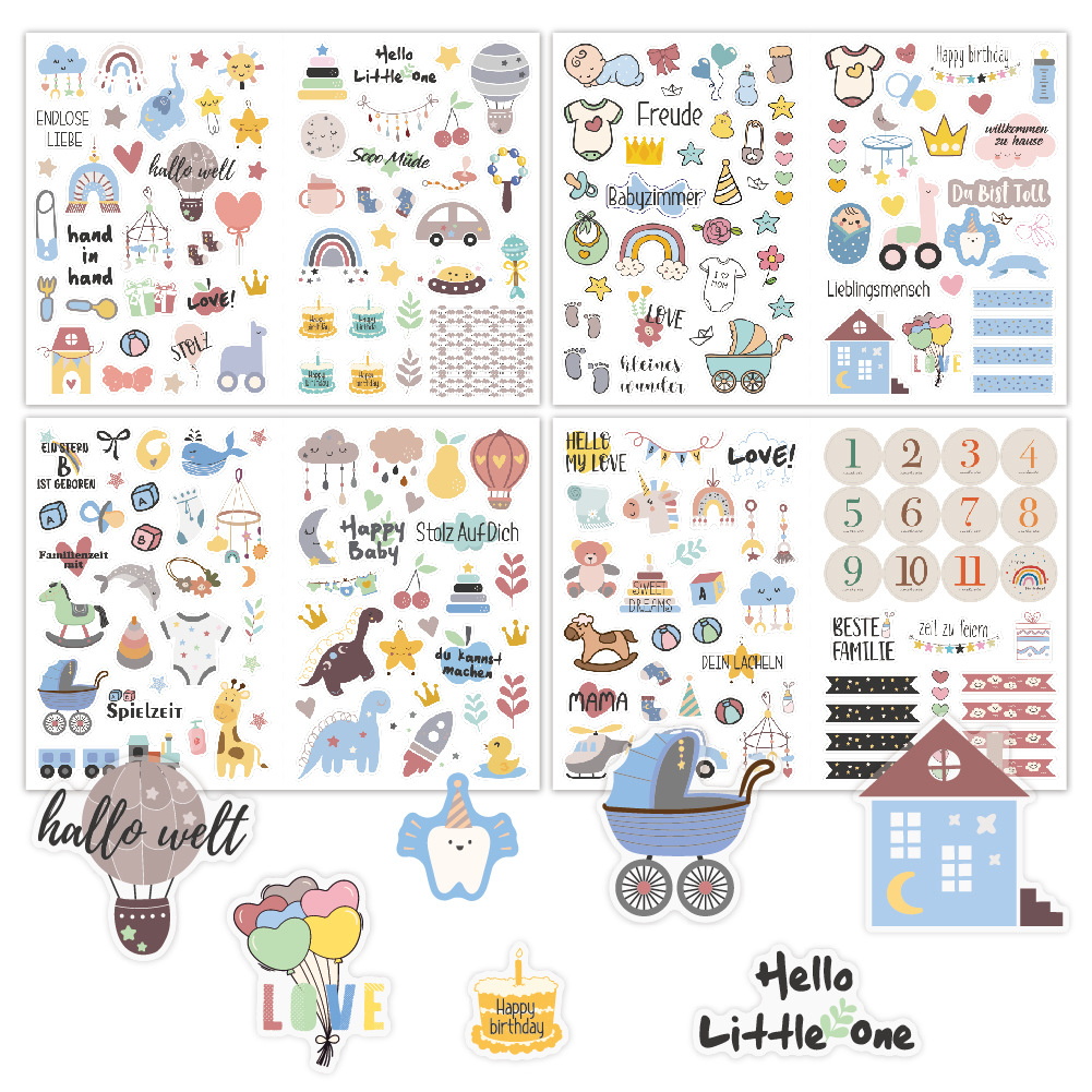 4 sheets/pack Baby Scrapbook S - Art Craft 6 Year Old avis et prix