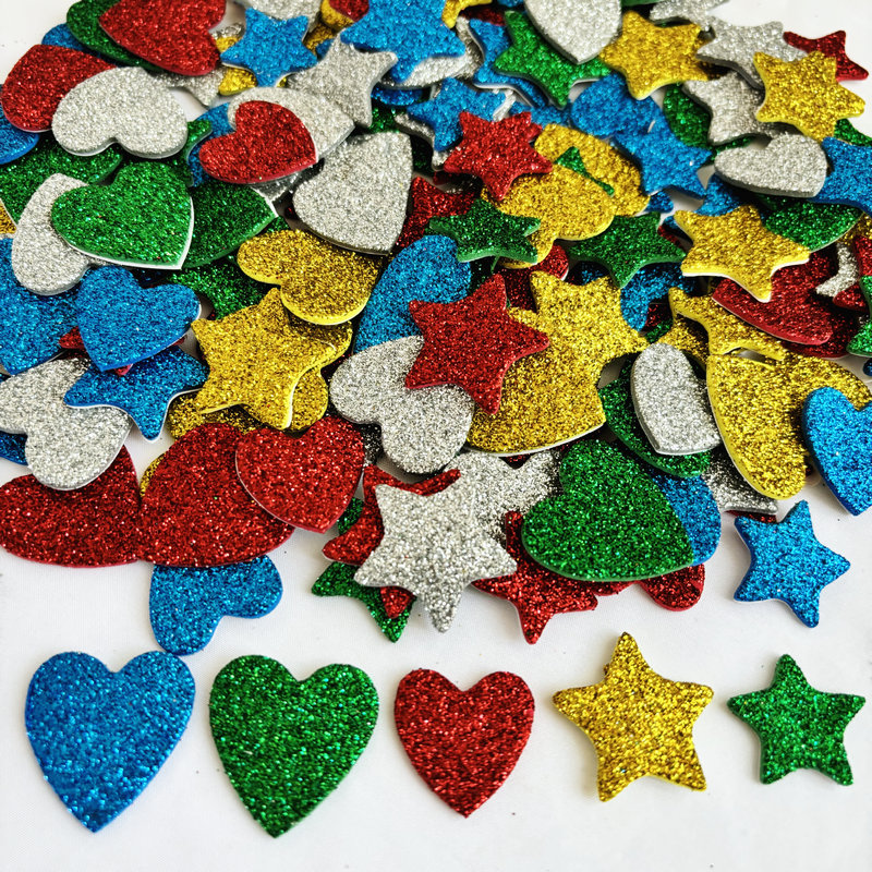 150PCS/LOT.Glitter star and he - Art Craft Kindergarten avis et prix