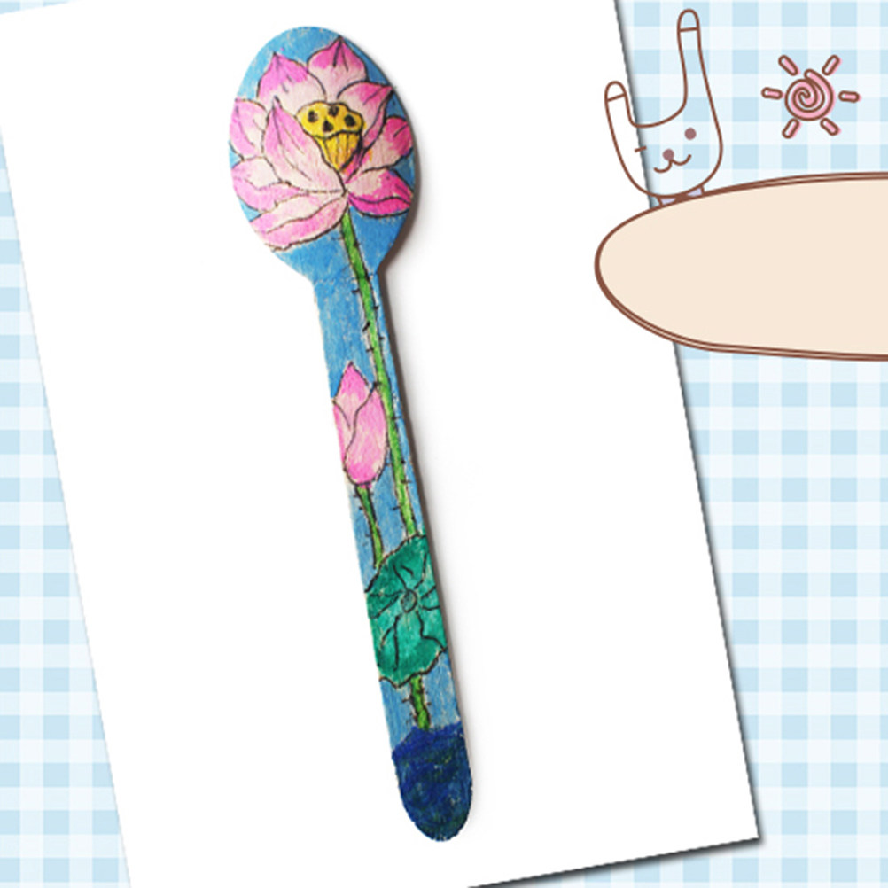 50Pcs DIY Wooden Spoons Natura - Art Craft Classes avis et prix