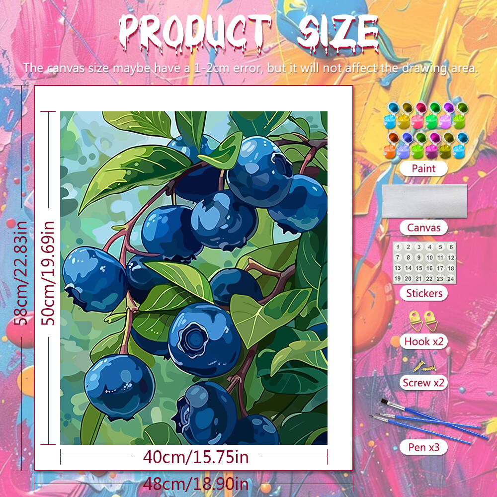 DIY Drawing By Numbers Blueber - Art Craft Gifts For Adults avis et prix