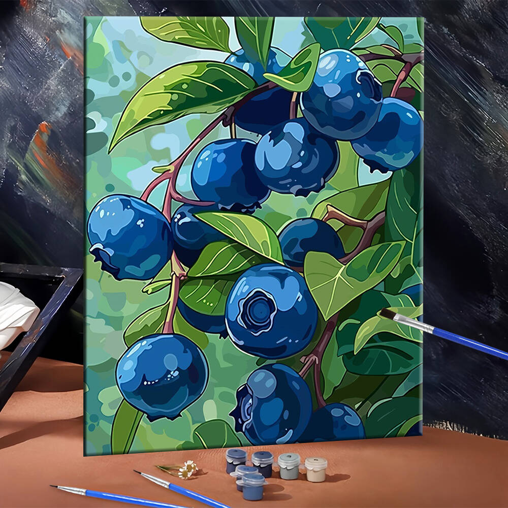 DIY Drawing By Numbers Blueber - Art Craft Gifts For Adults avis et prix