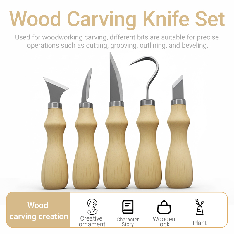 5pc Wood Carving Tools Set Oak - Craft Art Set avis et prix