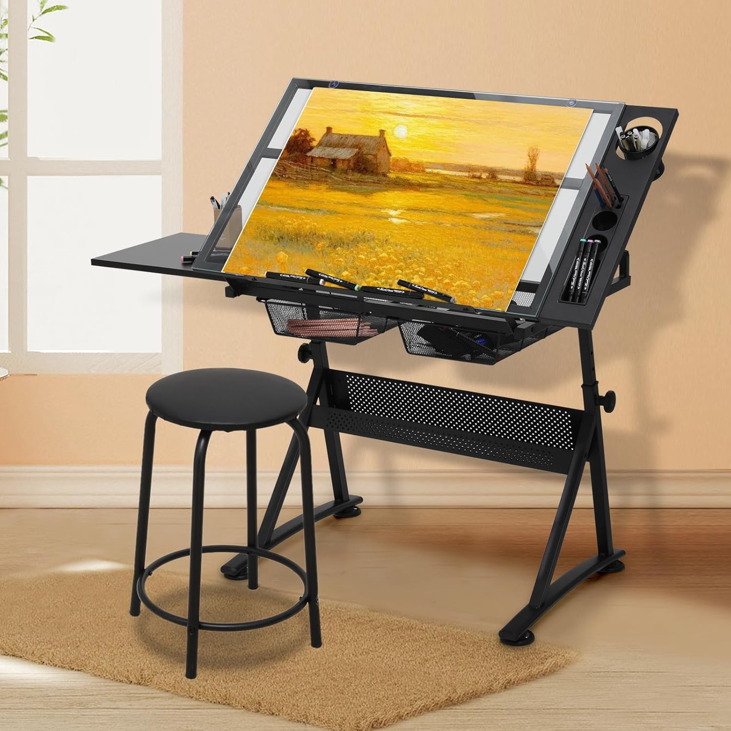Drafting Table with Height Adj - Art & Craft Paper Origami avis et prix
