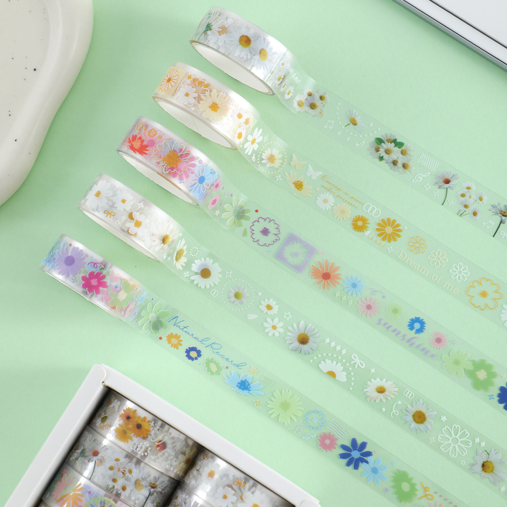 10 Rolls Daisy PET Masking Tap - Craft Art Set avis et prix