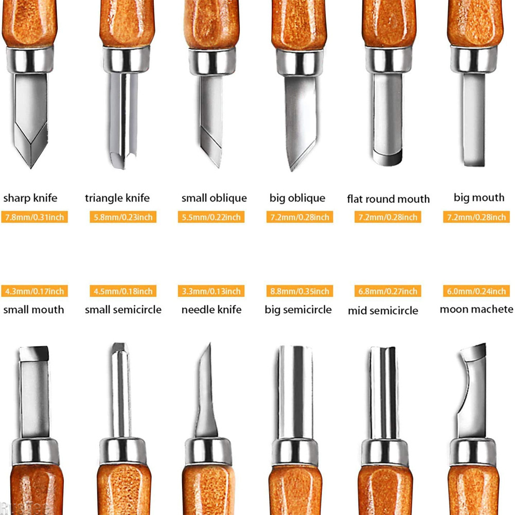 12Pcs SK2 Woodworking Carving  - Craft Art Set avis et prix