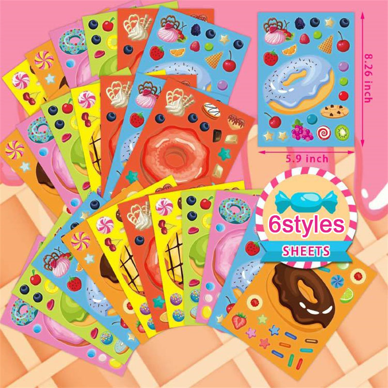 Make a Face Donut Stickers for - Art Craft 5 Year Old avis et prix