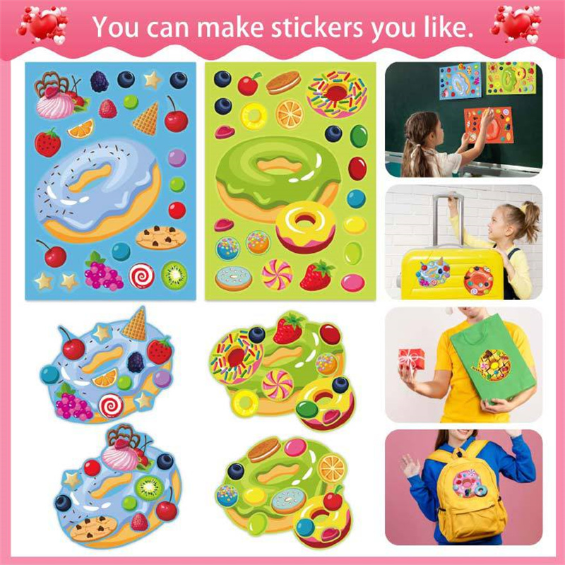 Make a Face Donut Stickers for - Art Craft 5 Year Old avis et prix