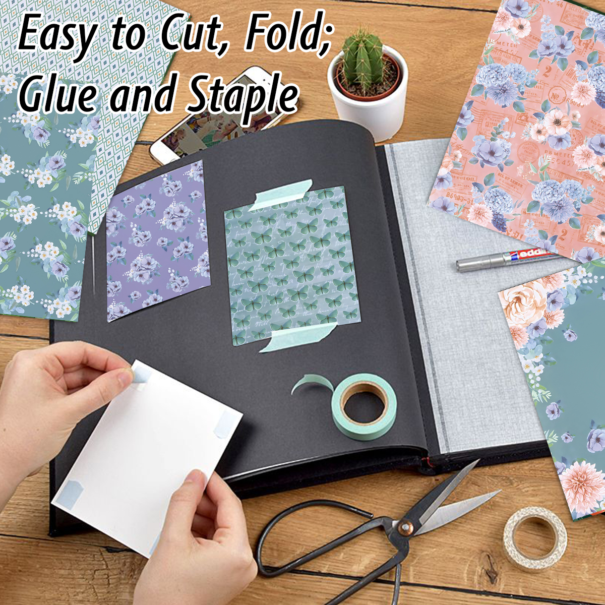 24 Sheets Colored Floral Patte - Art Craft With Paper avis et prix